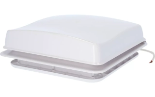 Střešní okno s ventilátorem Berger Turbo Vent 28 x 28 cm, bílé